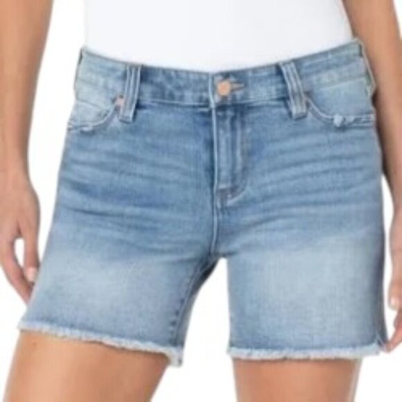 Liverpool Vickie Fray Hem Jean Shorts 26 - Picture 1 of 4